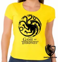 Baby look blusa Feminina Game of Thrones dragão serie - Foto 5