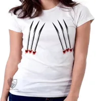 Baby look blusa Feminina Garras Wolverine logan - Foto 6