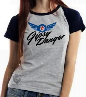 Baby look blusa Feminina Gipsy Danger robo circulo de fogo - Foto 4