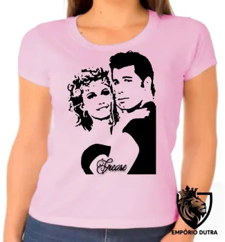 Baby look blusa Feminina Grease john travolta tempos brilhantina