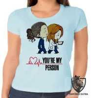 Baby look blusa Feminina Greys Anatomy medicas hospital - Foto 2