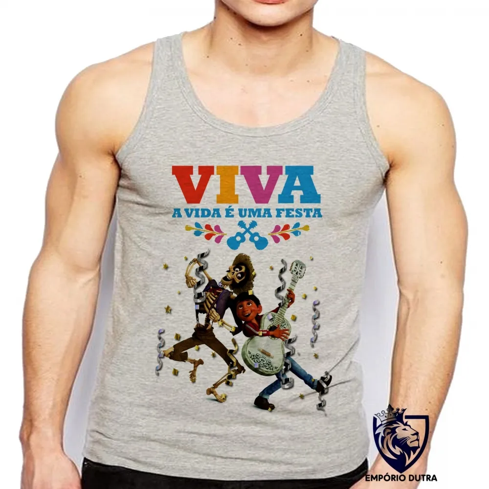 Camiseta Regata adulto ou infantil A vida é uma festa Imagem