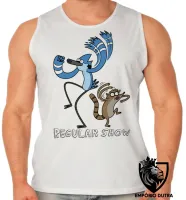 Camiseta Regata adulto ou infantil Apenas show modercai rigby dança - Foto 2