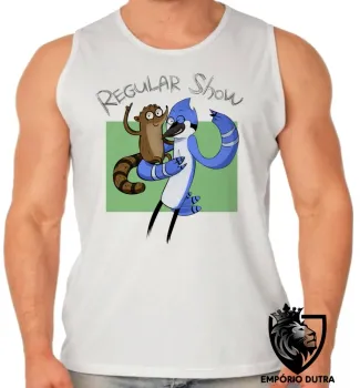 Camiseta Regata adulto ou infantil Apenas show mordecai rigby regular - Foto 2