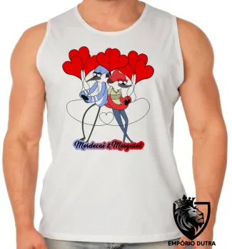 Camiseta Regata adulto ou infantil Apenas um show Mordecai e Margaret - Foto 2