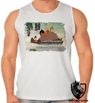 Camiseta Regata adulto ou infantil Balu urso mogli menino lobo disney - Foto 2
