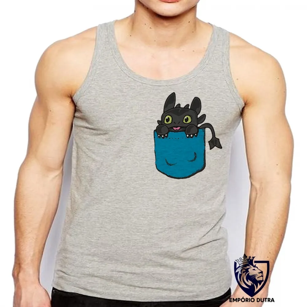 Camiseta Regata adulto ou infantil Banguela bolso