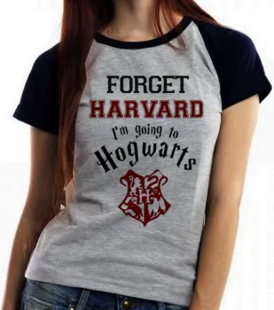 Baby look blusa Feminina harry potter hogwarsts harvard forget - Foto 2