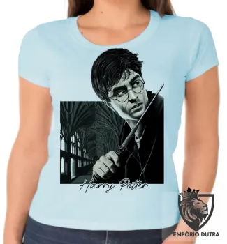 Baby look blusa Feminina Harry Potter varinha - Foto 2