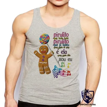 Camiseta Regata adulto ou infantil Biscoito shrek cantando pirulito que bate bate