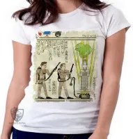 Baby look blusa Feminina hieróglifos Caça Fantasmas - Foto 5