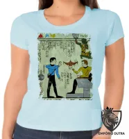Baby look blusa Feminina hieróglifos Star Trek - Foto 2
