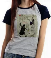 Baby look blusa Feminina hieróglifos Star Wars - Foto 4