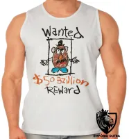 Camiseta Regata adulto ou infantil Cabeça de batata wanted - Foto 2