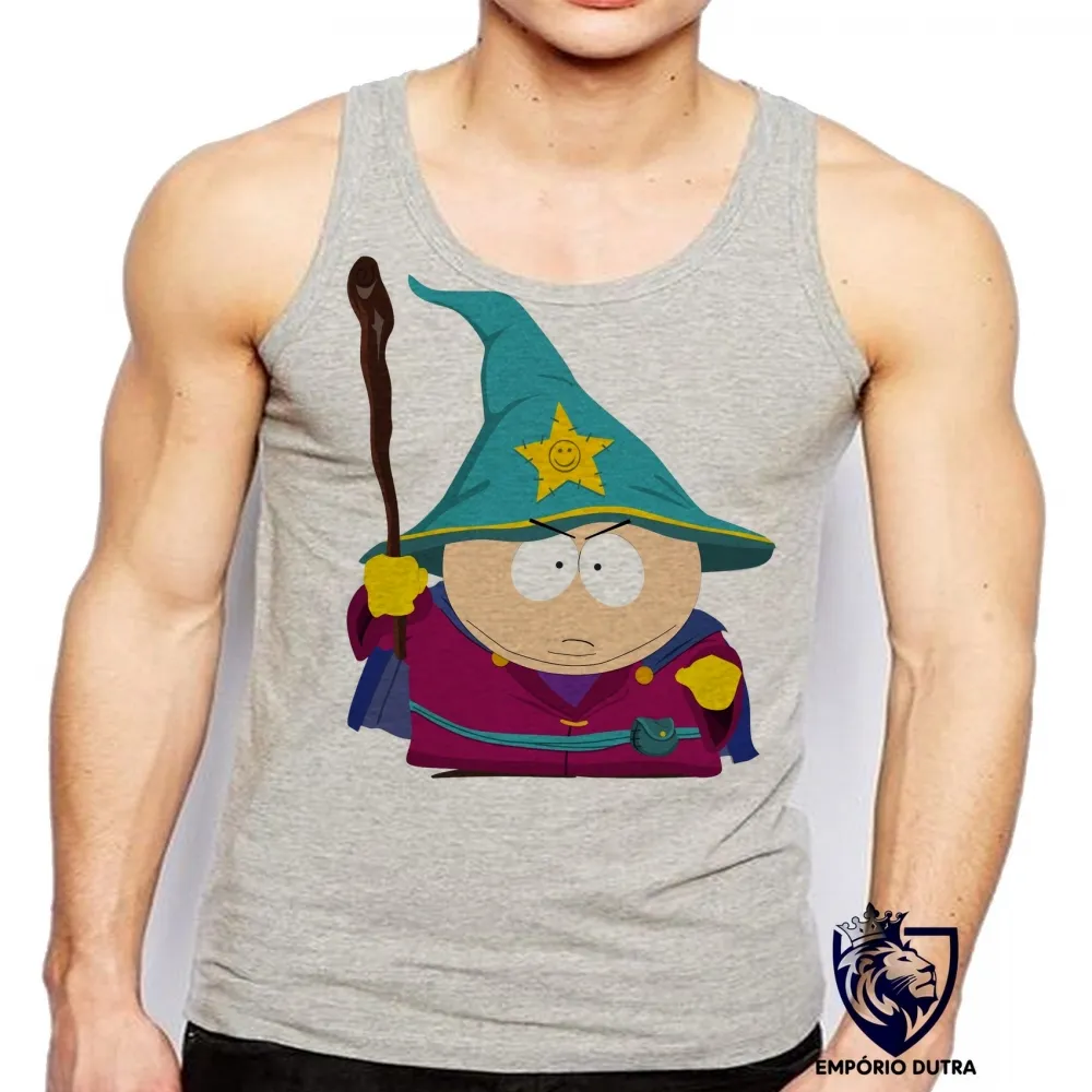 Camiseta Regata adulto ou infantil cartman south park desenho cartoon Imagem