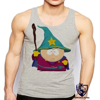 Camiseta Regata adulto ou infantil cartman south park desenho cartoon
