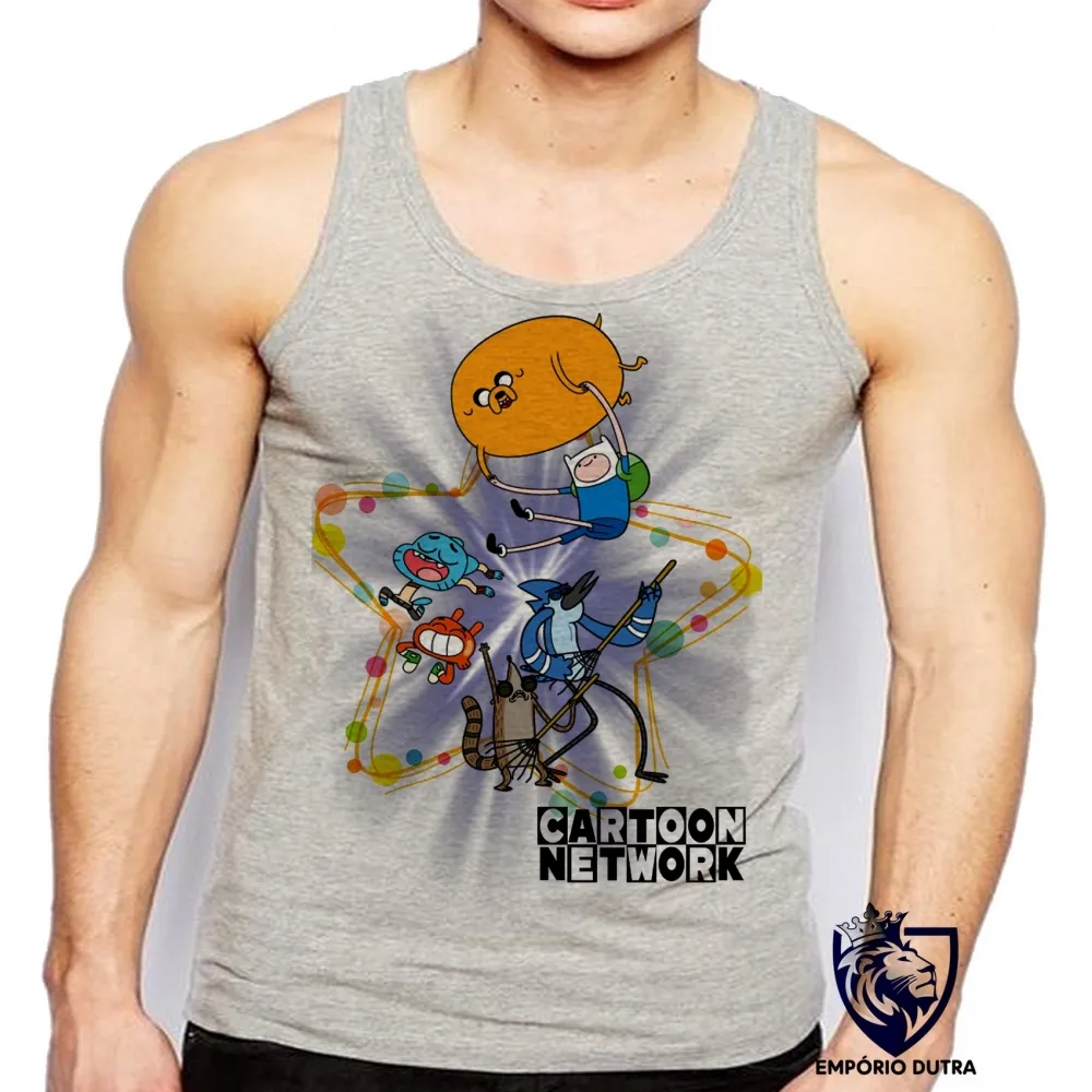 Camiseta Regata adulto ou infantil Cartoon Network personagens desenho Imagem