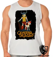 Camiseta Regata adulto ou infantil caverna do dragão dungeons dragons unicornio - Foto 2