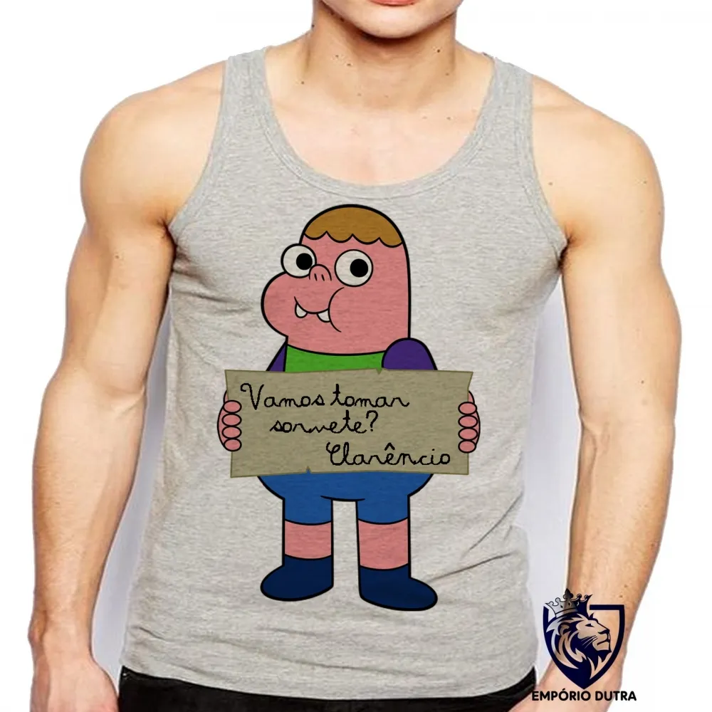Camiseta Regata adulto ou infantil clarencio o otimista desenho Imagem