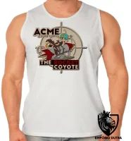 Camiseta Regata adulto ou infantil Coiote ACME foguete papaleguas - Foto 2