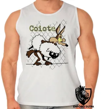 Camiseta Regata adulto ou infantil Coiote ovelha papaleguas acme - Foto 2