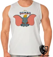 Camiseta Regata adulto ou infantil Dumbo desenho - Foto 2