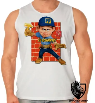 Camiseta Regata adulto ou infantil Félix eu conserto detona ralph - Foto 2
