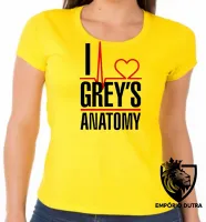 Baby look blusa Feminina I love Greys Anatomy serie - Foto 3