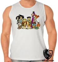 Camiseta Regata adulto ou infantil Flinstones desenho antigo flintstones hanna barbera familia - Foto 2