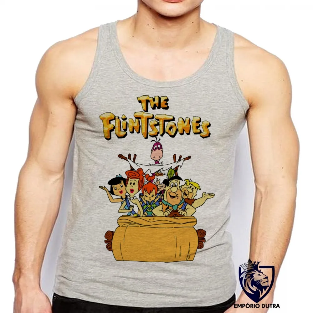 Camiseta Regata adulto ou infantil flinstones the flintstones desenho antigo hanna barbera