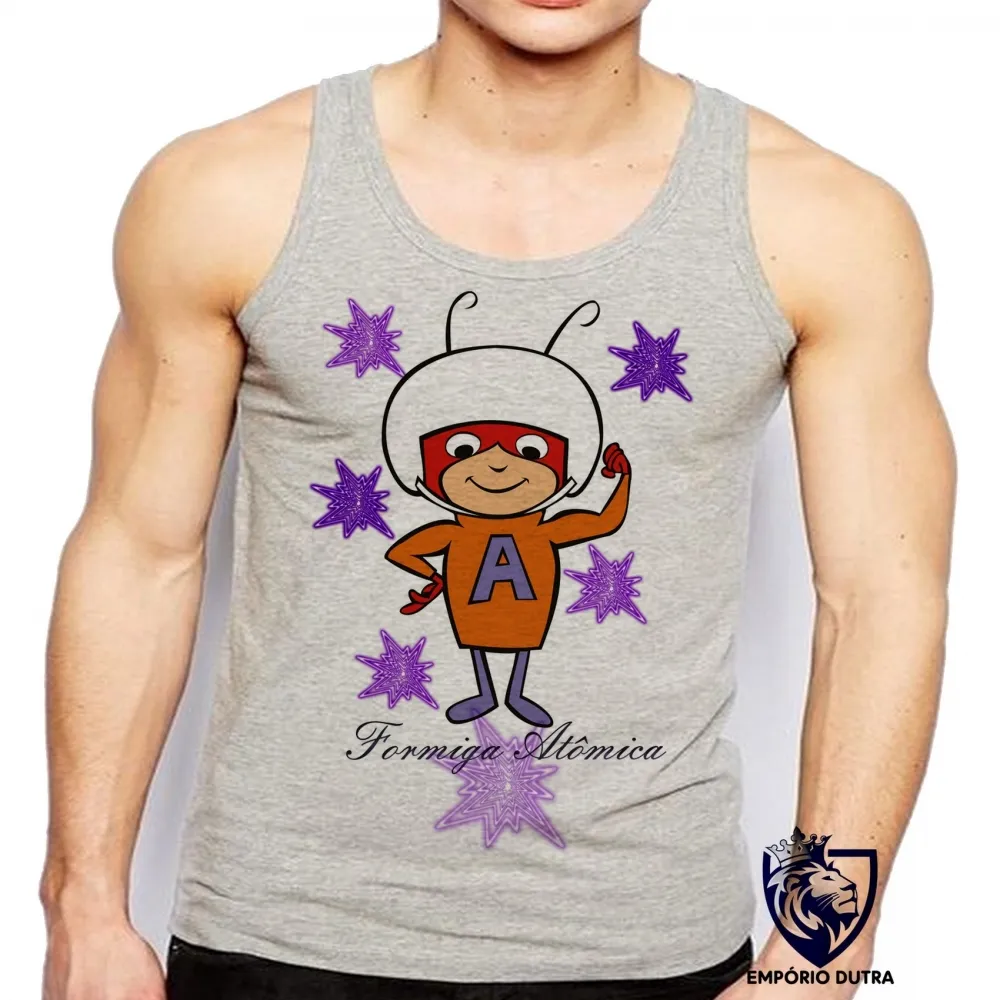 Camiseta Regata adulto ou infantil Formiga Atômica desenho antigo