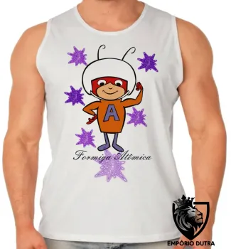 Camiseta Regata adulto ou infantil Formiga Atômica desenho antigo - Foto 2