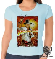 Baby look blusa Feminina Indiana Jones chicote - Foto 2
