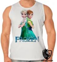 Camiseta Regata adulto ou infantil Frozen Anna Elsa costas - Foto 2