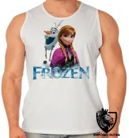 Camiseta Regata adulto ou infantil Frozen Anna Olaf - Foto 2