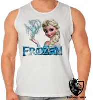 Camiseta Regata adulto ou infantil Frozen Elsa - Foto 2