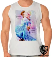 Camiseta Regata adulto ou infantil Frozen forever sisters - Foto 2
