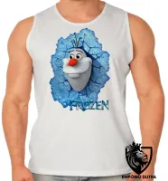 Camiseta Regata adulto ou infantil Frozen Olaf - Foto 2