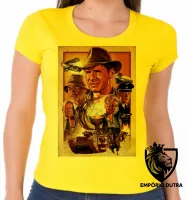 Baby look blusa Feminina Indiana Jones e o cálice - Foto 3
