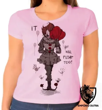 Baby look blusa Feminina It a coisa Palhaço