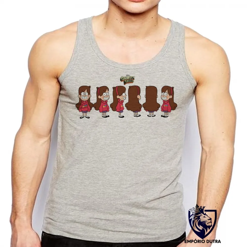 Camiseta Regata adulto ou infantil Gravity Falls Mabel personagem Imagem