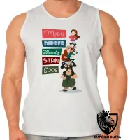 Camiseta Regata adulto ou infantil Gravity Falls nomes pilha - Foto 2