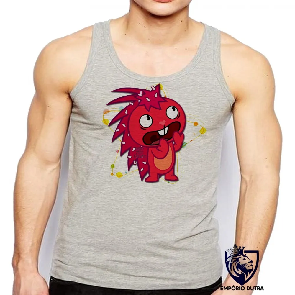 Camiseta Regata adulto ou infantil Happy Tree Friends Flakey Imagem