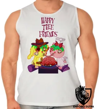 Camiseta Regata adulto ou infantil Happy Tree Friends spaguetti - Foto 2