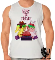 Camiseta Regata adulto ou infantil Happy Tree Friends spaguetti - Foto 2