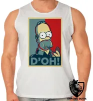 Camiseta Regata adulto ou infantil Homer Simpsons D'oh - Foto 2