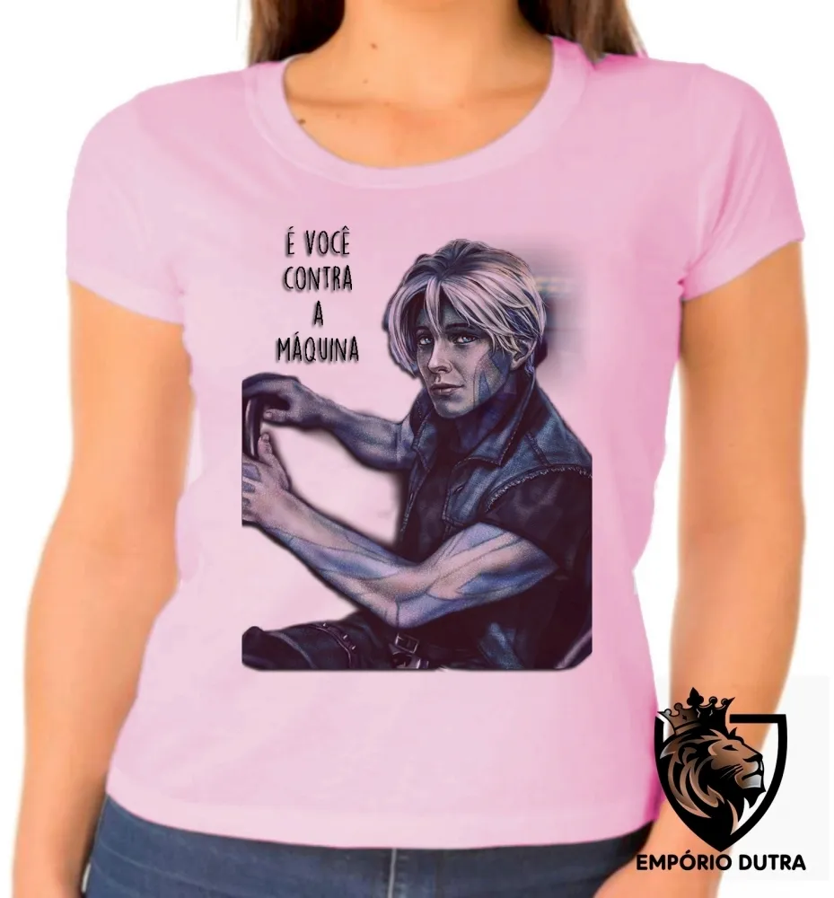 Baby look blusa Feminina Jogador n 1 você máquina