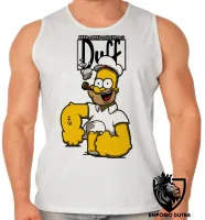 Camiseta Regata adulto ou infantil Homer simpsons popeye duff cerveja - Foto 2
