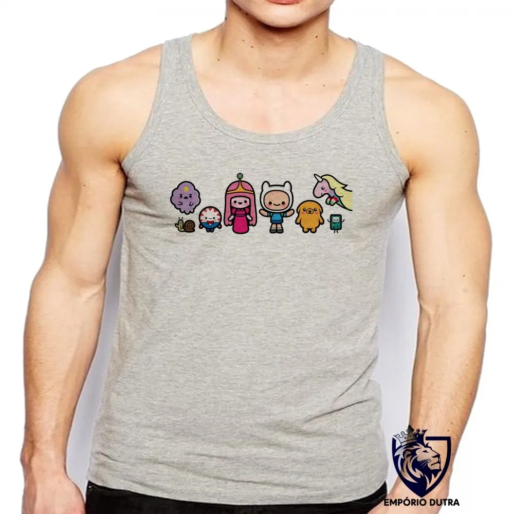 Camiseta Regata adulto ou infantil Hora da Aventura desenho cartoon