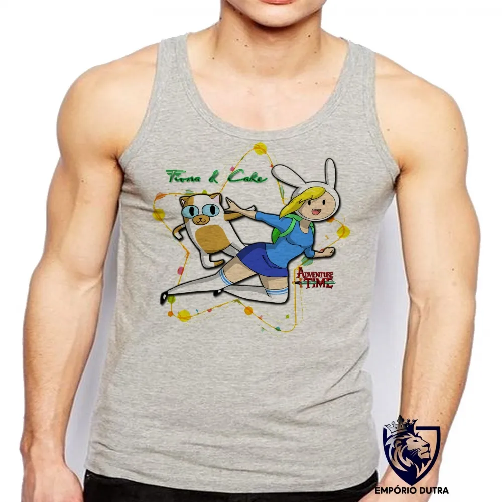 Camiseta Regata adulto ou infantil Hora da Aventura Fiona Cake